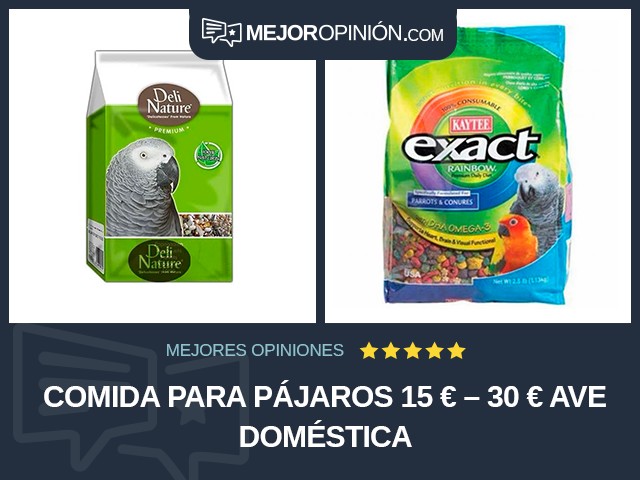 Comida para pájaros 15 € – 30 € Ave doméstica