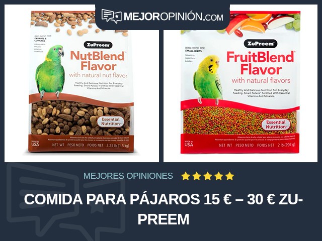 Comida para pájaros 15 € – 30 € ZuPreem