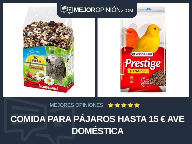 Comida para pájaros Hasta 15 € Ave doméstica