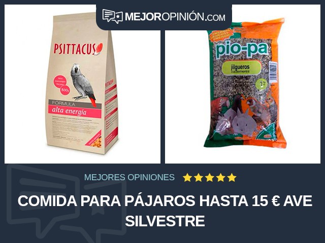 Comida para pájaros Hasta 15 € Ave silvestre