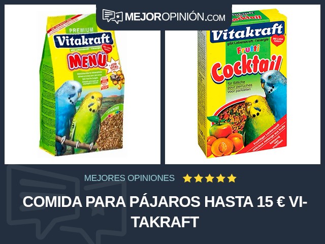 Comida para pájaros Hasta 15 € Vitakraft