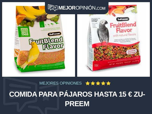 Comida para pájaros Hasta 15 € ZuPreem