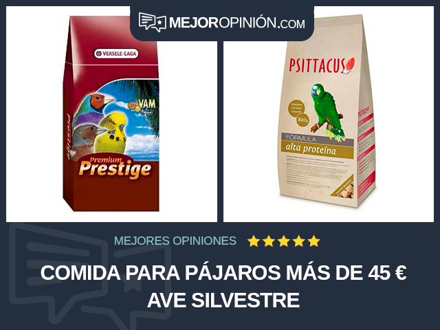 Comida para pájaros Más de 45 € Ave silvestre