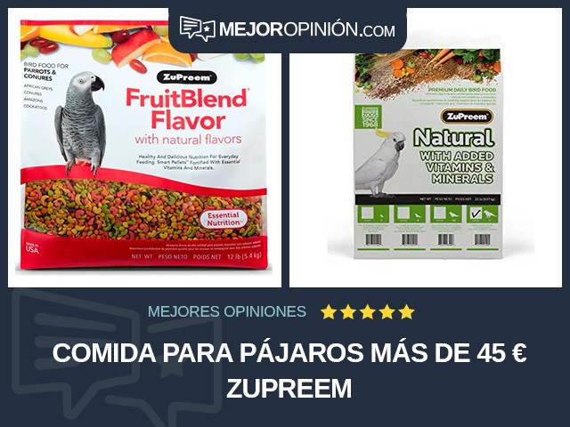 Comida para pájaros Más de 45 € ZuPreem