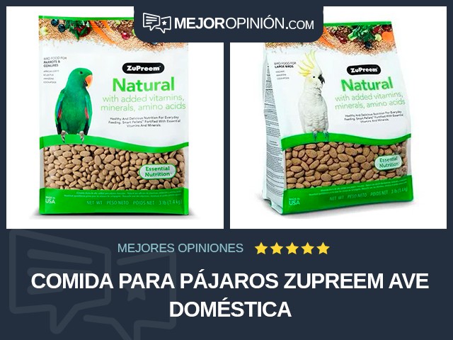 Comida para pájaros ZuPreem Ave doméstica