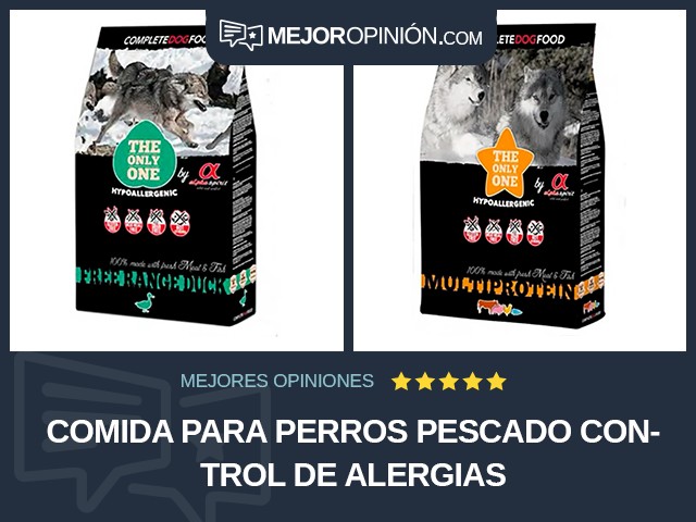 Comida para perros Pescado Control de alergias