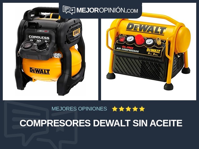 Compresores DEWALT Sin aceite