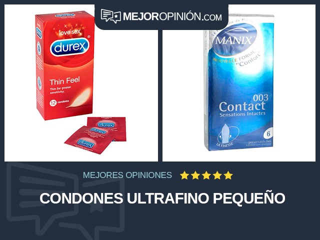 Condones Ultrafino Pequeño