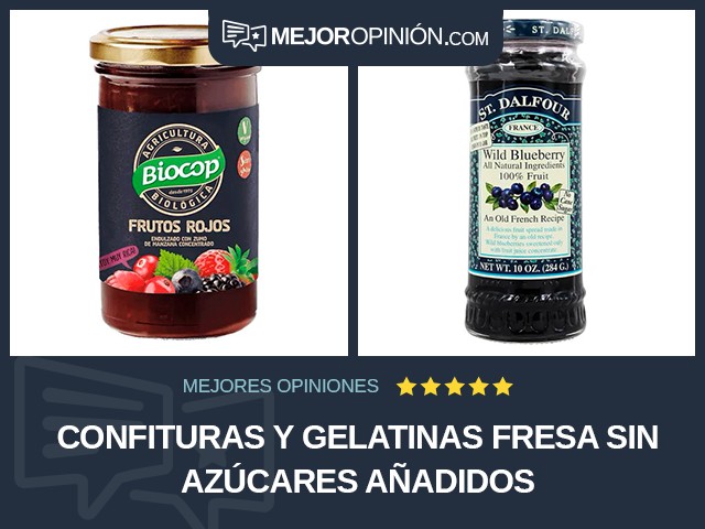 Confituras y gelatinas Fresa Sin azúcares añadidos