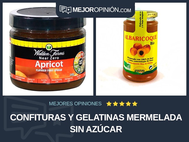 Confituras y gelatinas Mermelada Sin azúcar