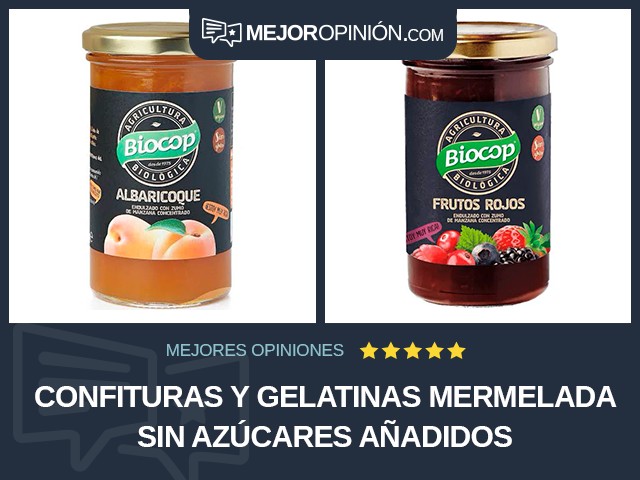 Confituras y gelatinas Mermelada Sin azúcares añadidos