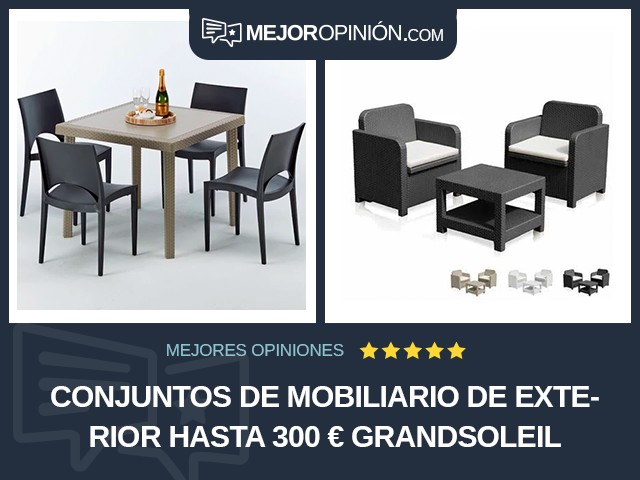 Conjuntos de mobiliario de exterior Hasta 300 € Grandsoleil