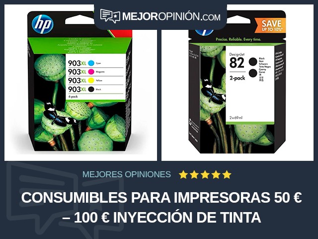 Consumibles para impresoras 50 € – 100 € Inyección de tinta