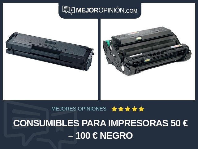 Consumibles para impresoras 50 € – 100 € Negro