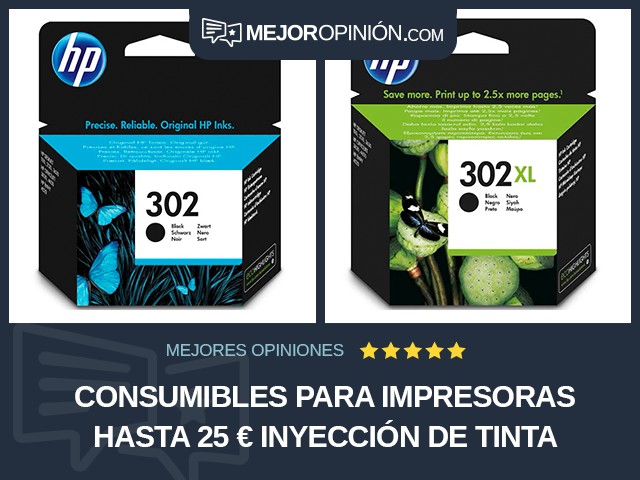 Consumibles para impresoras Hasta 25 € Inyección de tinta