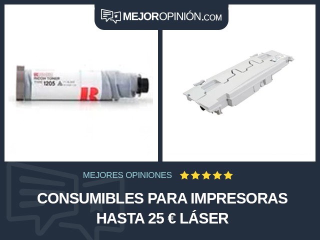 Consumibles para impresoras Hasta 25 € Láser