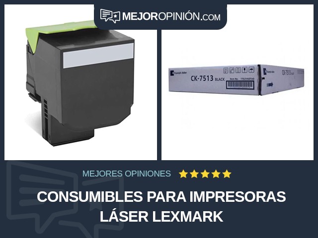 Consumibles para impresoras Láser Lexmark