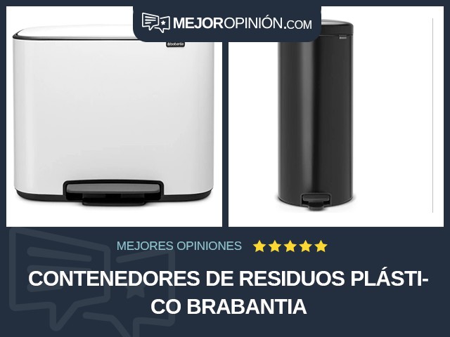 Contenedores de residuos Plástico Brabantia