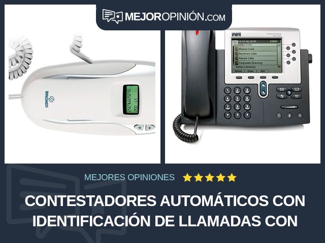 Contestadores automáticos Con identificación de llamadas Con cable