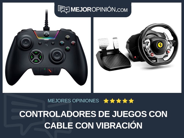 Controladores de juegos Con cable Con vibración