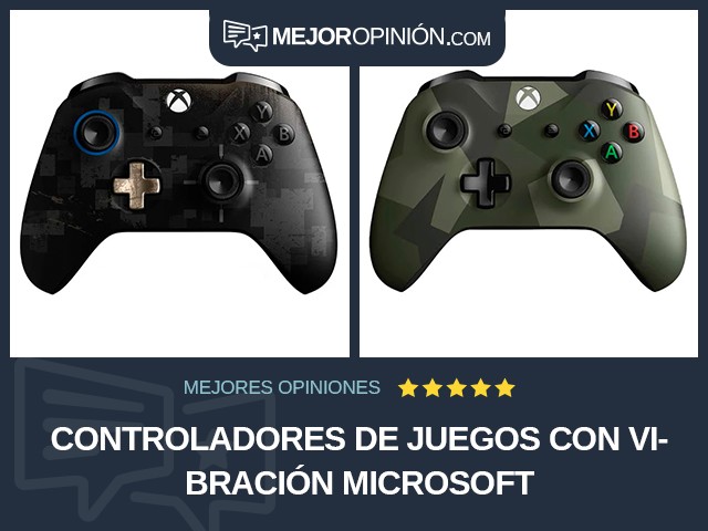 Controladores de juegos Con vibración Microsoft