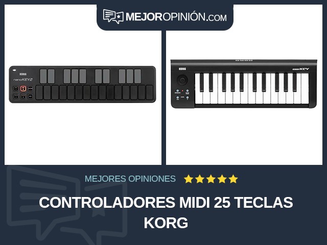 Controladores MIDI 25 teclas KORG