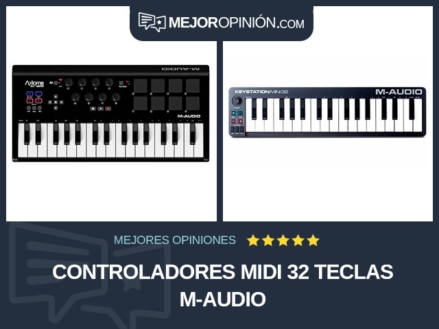 Controladores MIDI 32 teclas M-Audio