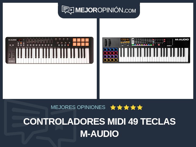 Controladores MIDI 49 teclas M-Audio