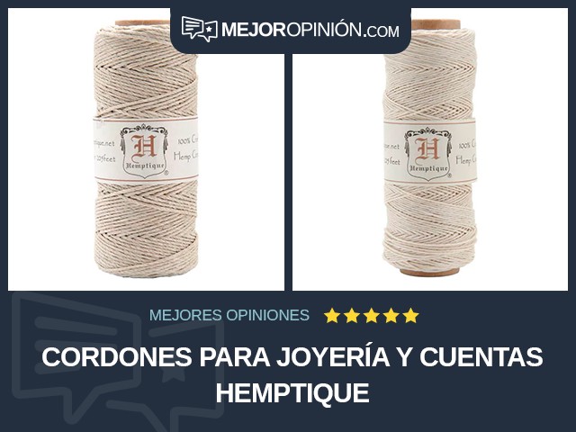 Cordones para joyería y cuentas Hemptique