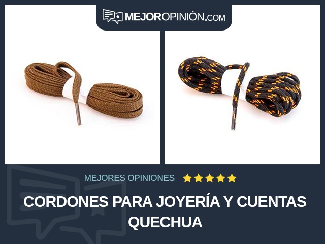 Cordones para joyería y cuentas Quechua