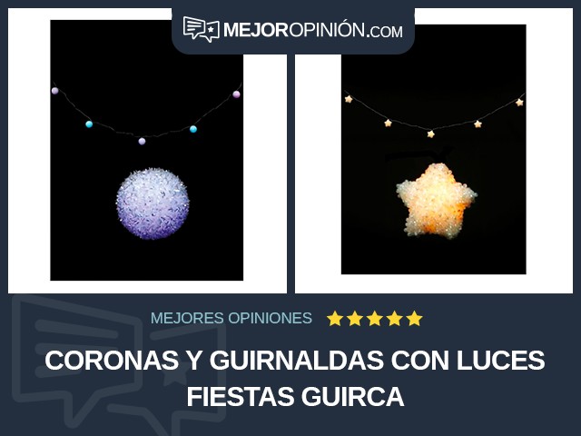 Coronas y guirnaldas Con luces Fiestas Guirca