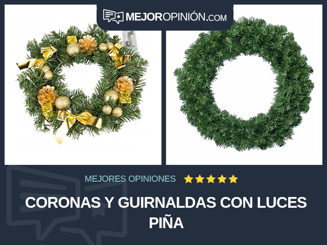 Coronas y guirnaldas Con luces Piña