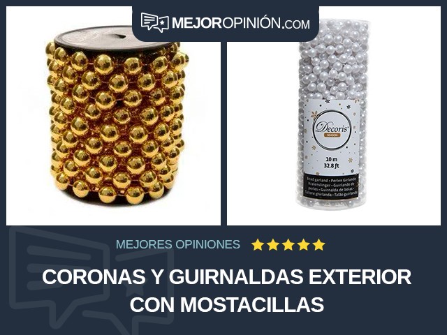 Coronas y guirnaldas Exterior Con mostacillas