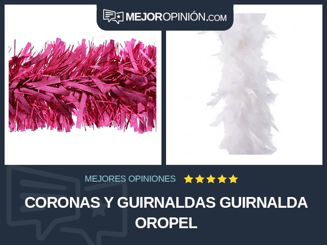 Coronas y guirnaldas Guirnalda Oropel