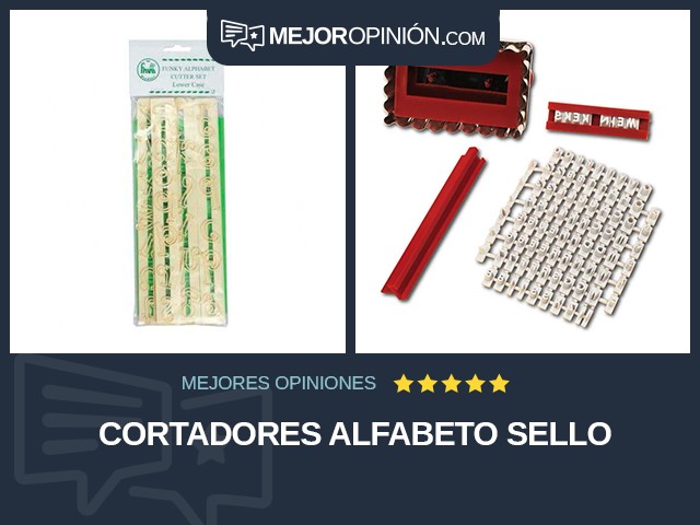 Cortadores Alfabeto Sello