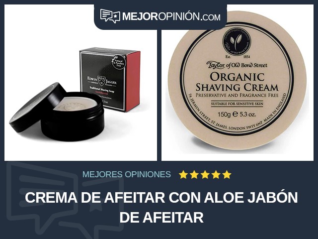 Crema de afeitar Con aloe Jabón de afeitar