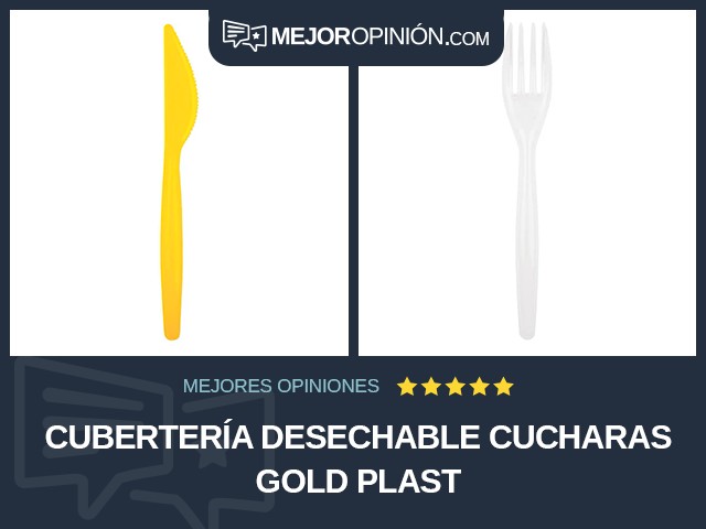 Cubertería desechable Cucharas GOLD PLAST