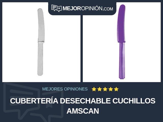 Cubertería desechable Cuchillos Amscan