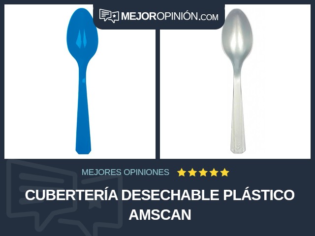 Cubertería desechable Plástico Amscan