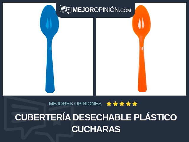 Cubertería desechable Plástico Cucharas