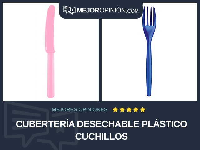 Cubertería desechable Plástico Cuchillos