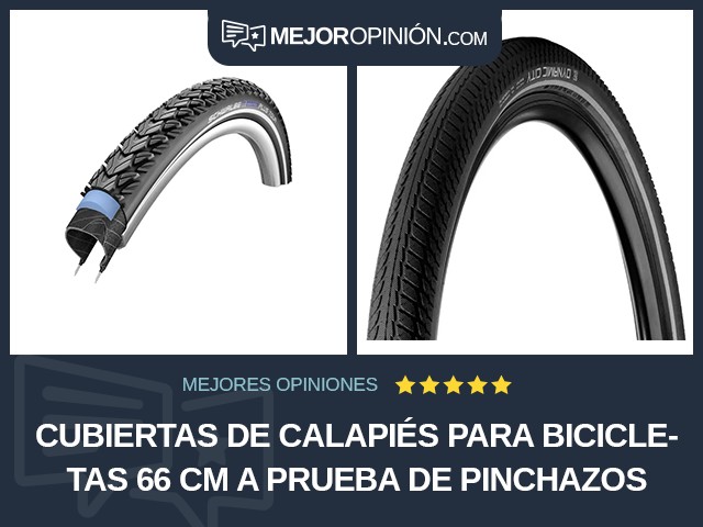 Cubiertas de calapiés para bicicletas 66 cm A prueba de pinchazos