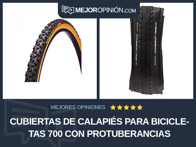 Cubiertas de calapiés para bicicletas 700 Con protuberancias