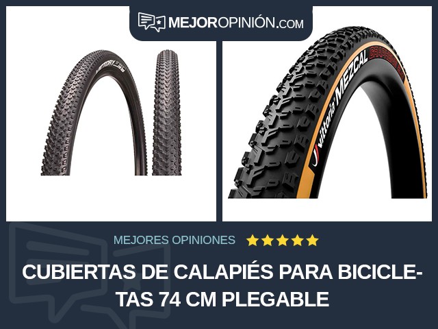 Cubiertas de calapiés para bicicletas 74 cm Plegable