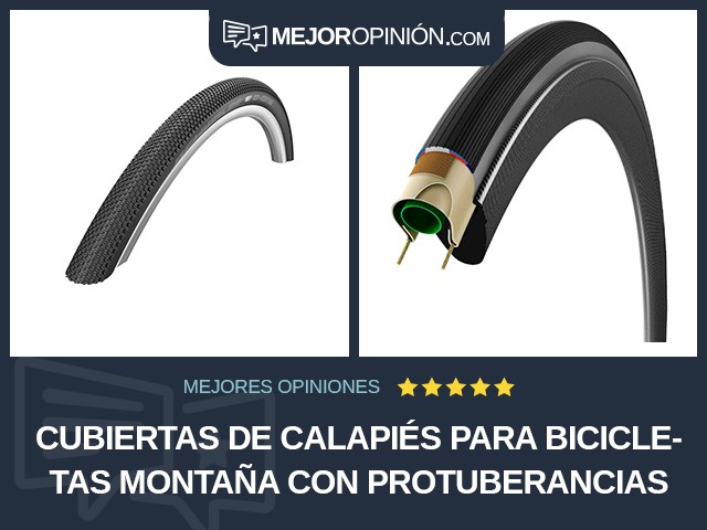 Cubiertas de calapiés para bicicletas Montaña Con protuberancias