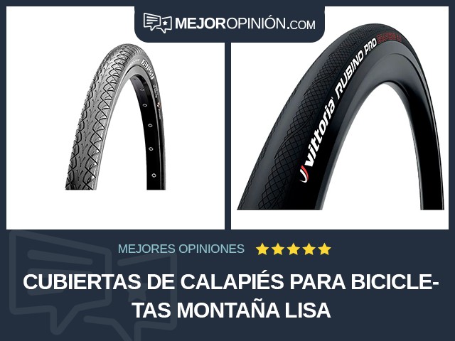 Cubiertas de calapiés para bicicletas Montaña Lisa