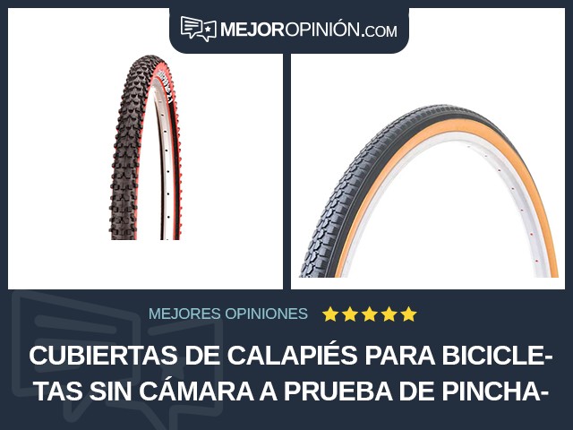 Cubiertas de calapiés para bicicletas Sin cámara A prueba de pinchazos