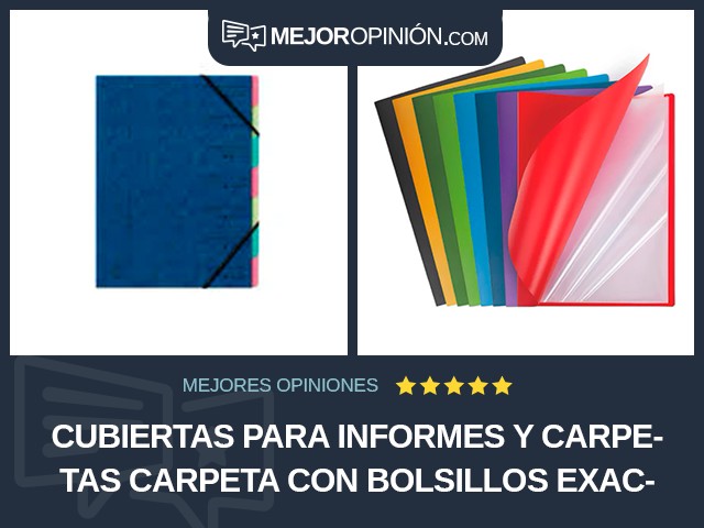 Cubiertas para informes y carpetas Carpeta con bolsillos Exaclair