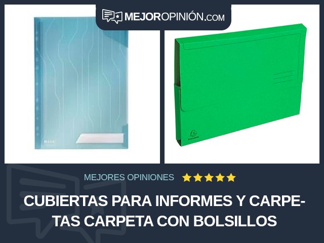 Cubiertas para informes y carpetas Carpeta con bolsillos