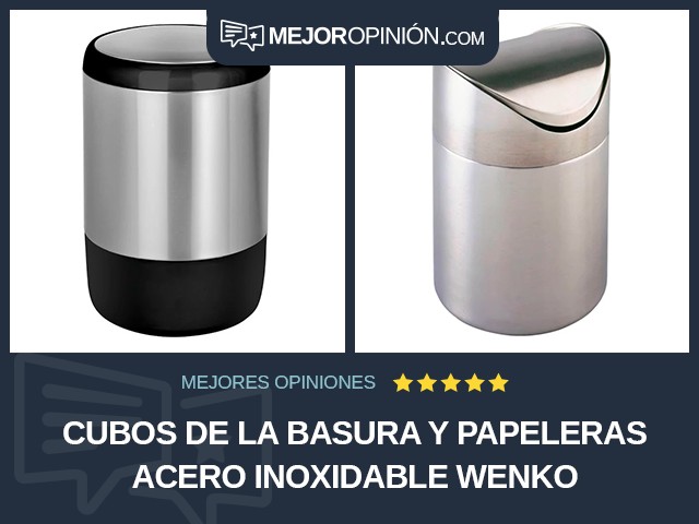 Cubos de la basura y papeleras Acero inoxidable WENKO